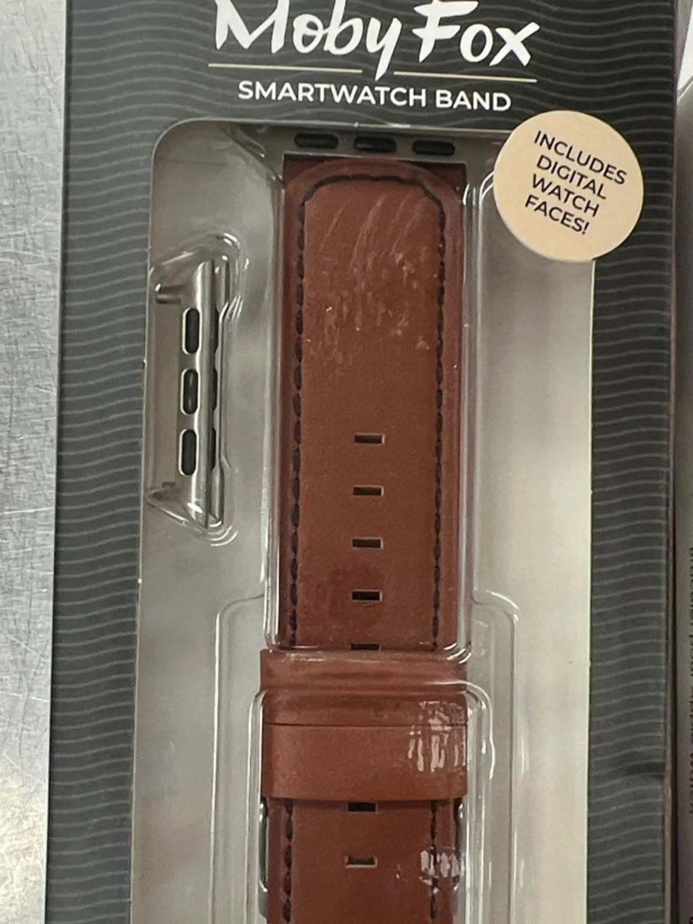 Moby Fox Classic Leather Band and Blue OtterBox band for Apple Watch